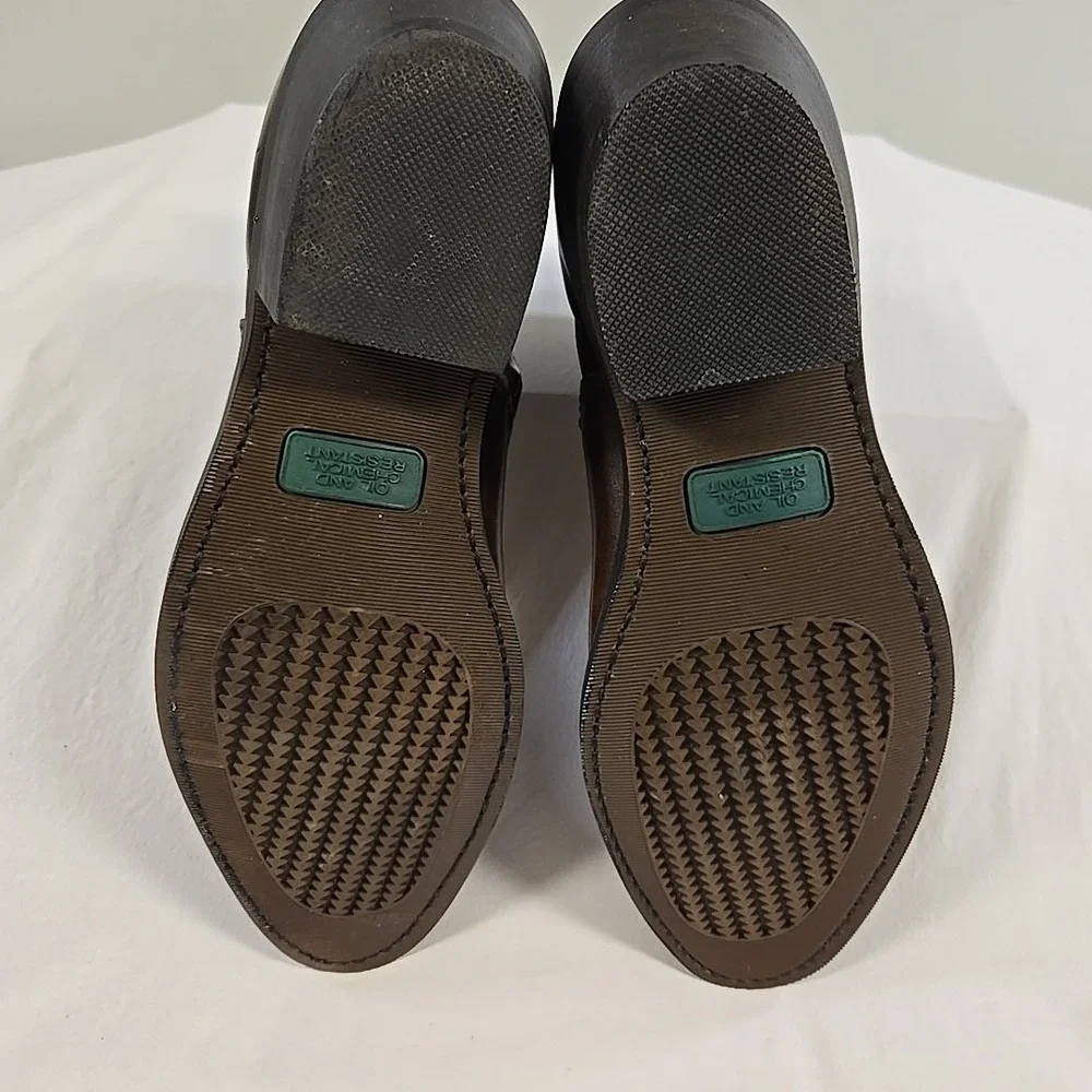 Laredo Men's Fletcher Brown Leather Zipper Ankle Boots 62004 Size 9.5 EW - Picture 9 of 13